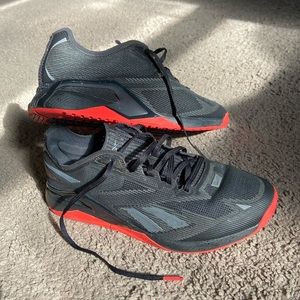 Reebok CrossFit Froning Nano X2 Shoe Black & Inferno Red Men’s Size 9.0